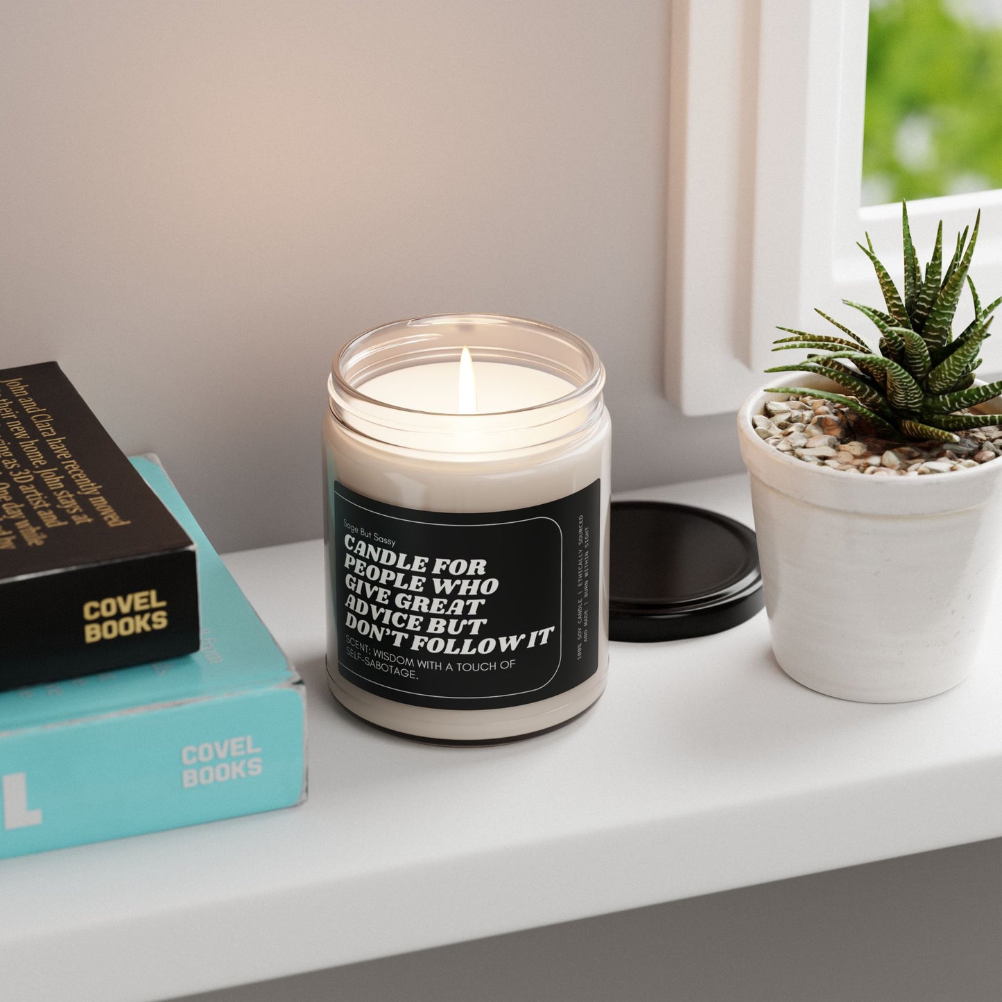 Soy Candle, Funny Quote Gift, Living Room Decor, Relaxation Candle, Mental Health, Birthday Gift, Scented Candle, Best friend gift