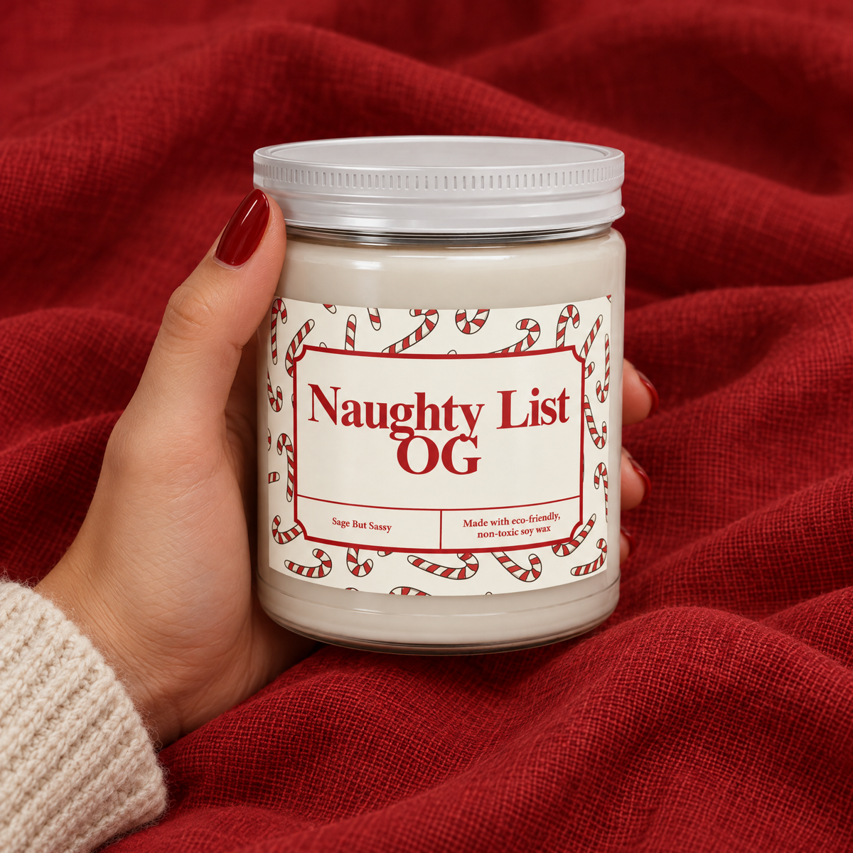 Naughty list OG, Funny Christmas Candle, Christmas Gag Gift, Inappropriate Gifts for Christmas Party, Snarky Christmas Gift