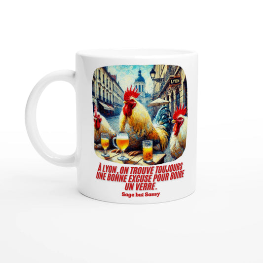 White 11oz Ceramic Mug | Lyon.