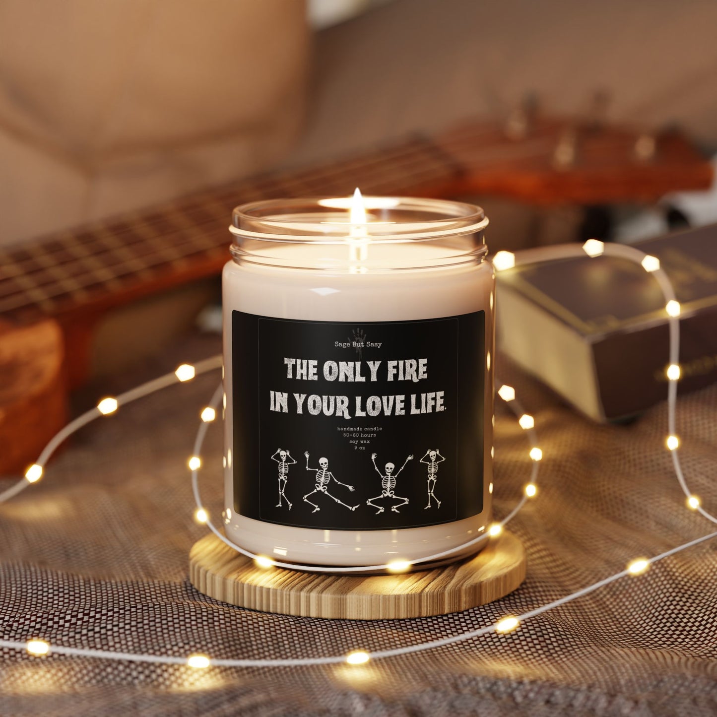 The only fire in your love life, Halloween Candle, Spooky Season, Witch, Skeleton