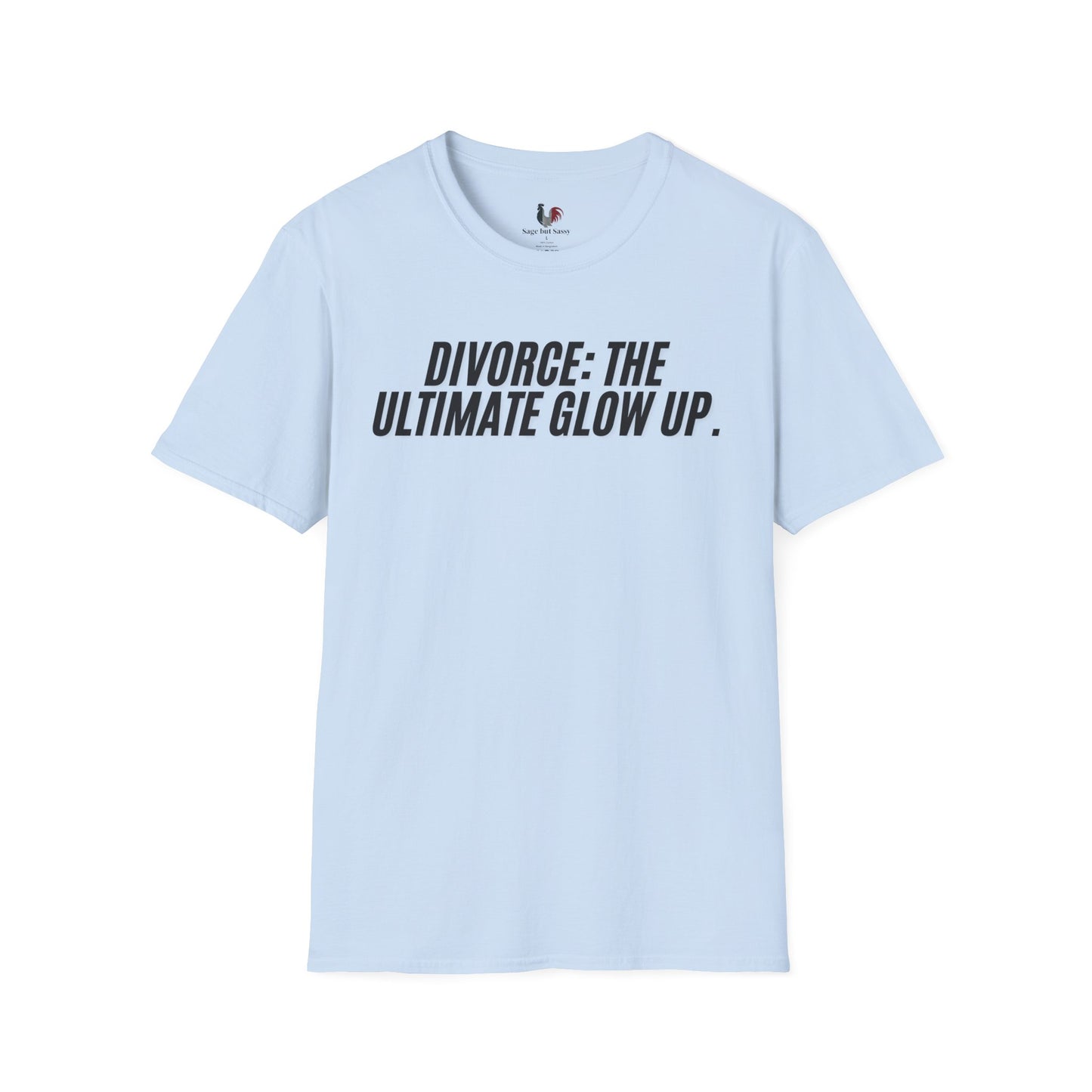 Divorce: the ultimate glowup, Unisex Softstyle T-Shirt, Divorce/Breakout