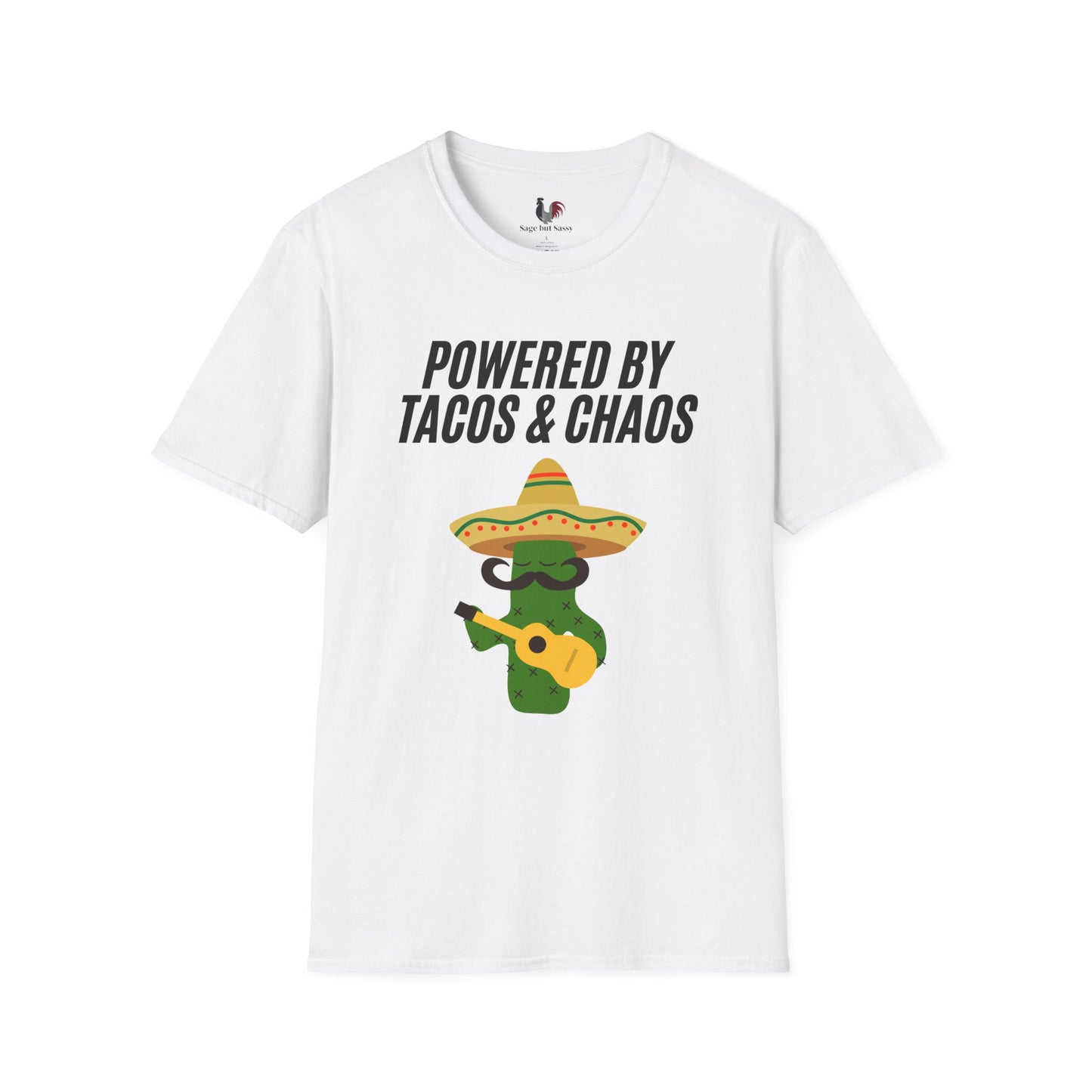 Powered by tacos and chaos, T-Shirt, Funny Cinco de Mayo gift