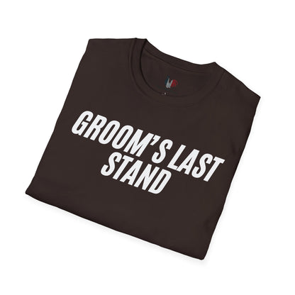 Groom's Last Stand, T-Shirt, Funny Bachelor Party Tee
