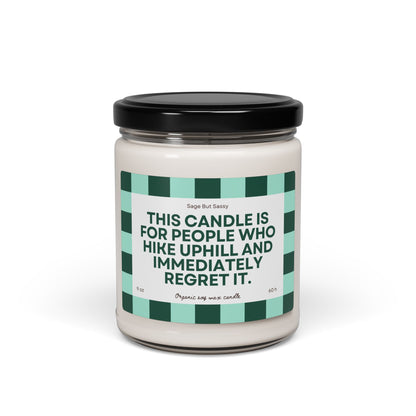 Hiking, trekking, camping, alpinism lover, outdoorsy, Soy Candle, hobbies, gift for him/her