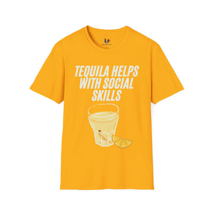Tequila helps with social skills, T-Shirt, Funny Cinco de Mayo gift