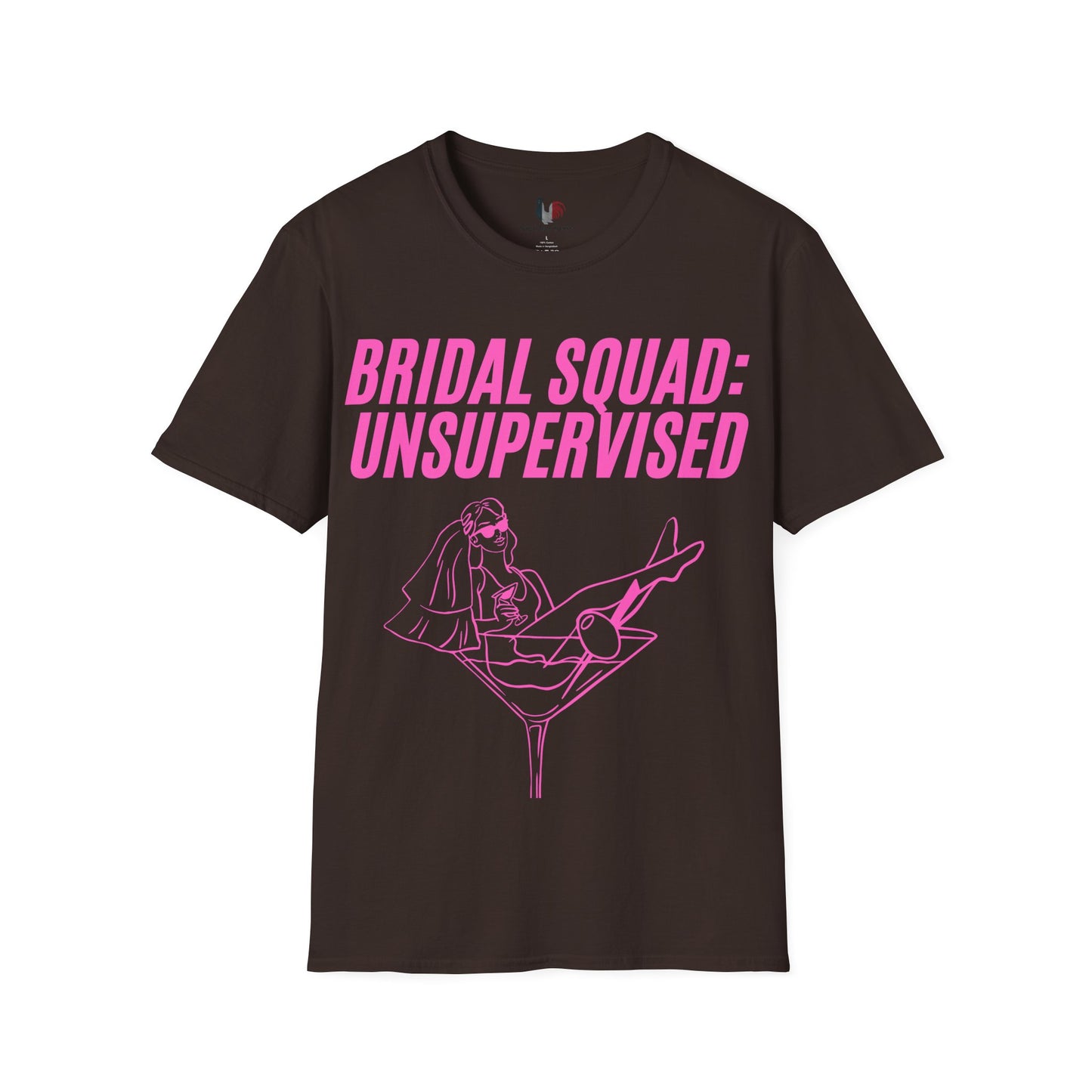Bridal squad: unsupervised, T-Shirt, Funny Bachelorette Party Tee