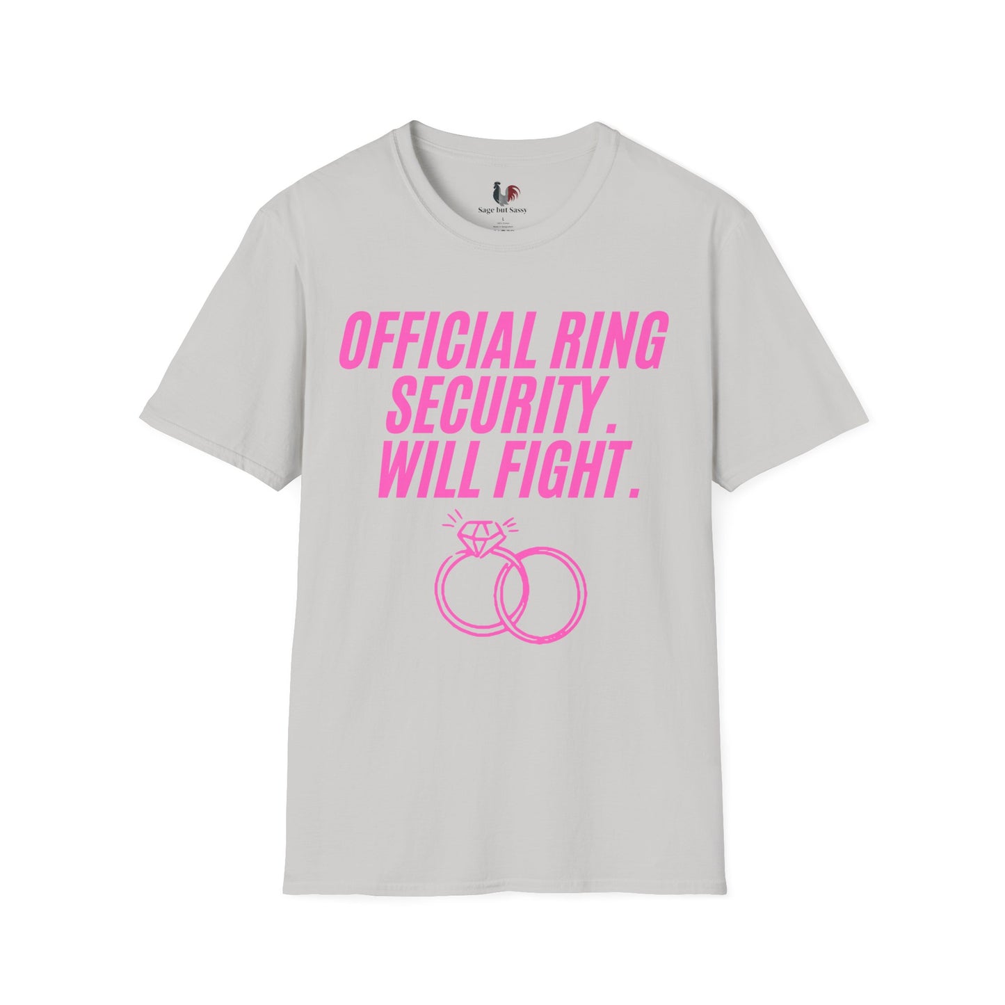 Official ring security, will fight, T-Shirt, Funny Bachelorette Party Tee