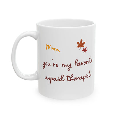 Funny Thanksgiving Mug - Holiday Gift for Parents, Gift for Mom, Gift for Dad, Fall Coffee Cup, Family Celebration