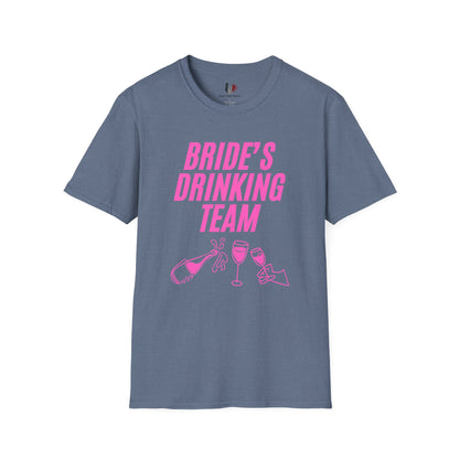 Bride's drinking team, T-Shirt, Funny Bachelorette Party Tee
