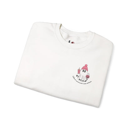 CEO of witchcraft and caffeine 2, Cute Halloween Sweatshirt, Funny Spooky Jumper, Cozy Fall Pullover, Spooky Season Gift, Ghost Pumpkin Design, Boss and Coworker Gift