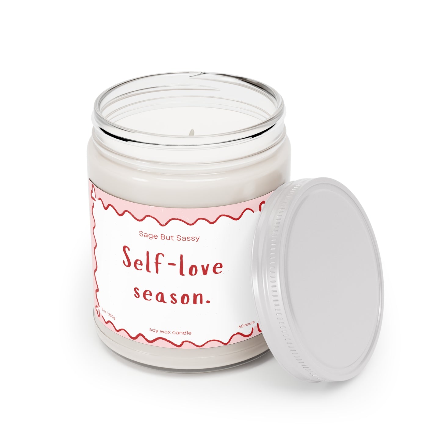 Self-love season. Funny Valentine’s Day Candle. Perfect Gift for Him/Her, single