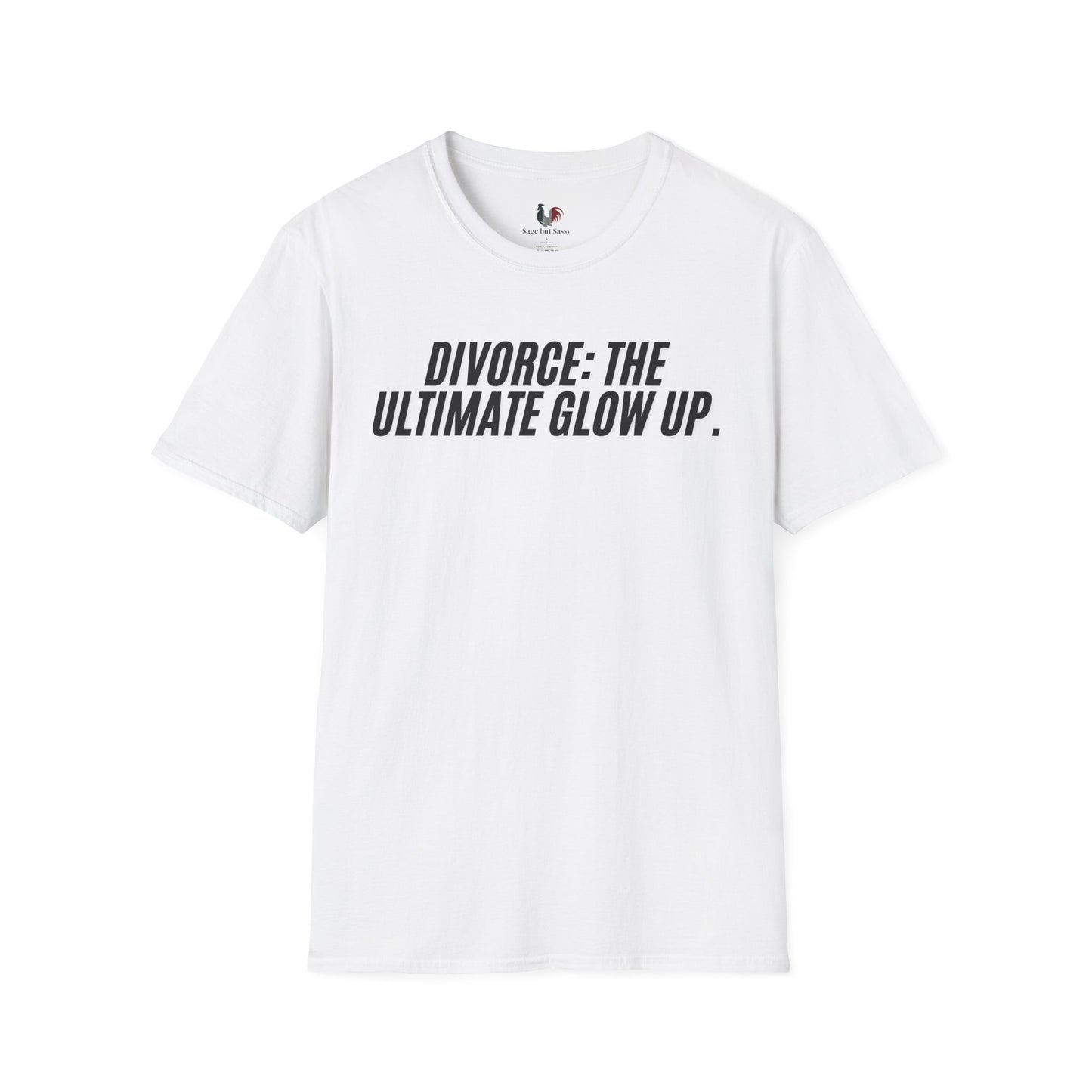 Divorce: the ultimate glowup, Unisex Softstyle T-Shirt, Divorce/Breakout
