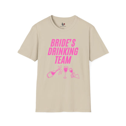 Bride's drinking team, T-Shirt, Funny Bachelorette Party Tee