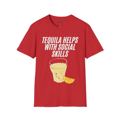 Tequila helps with social skills, T-Shirt, Funny Cinco de Mayo gift