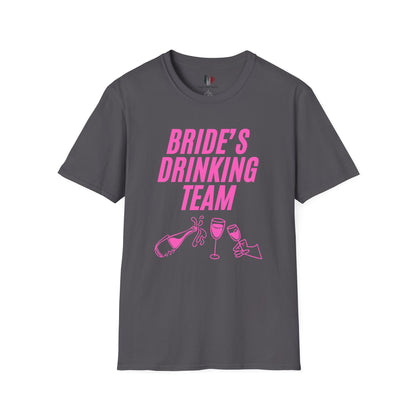 Bride's drinking team, T-Shirt, Funny Bachelorette Party Tee