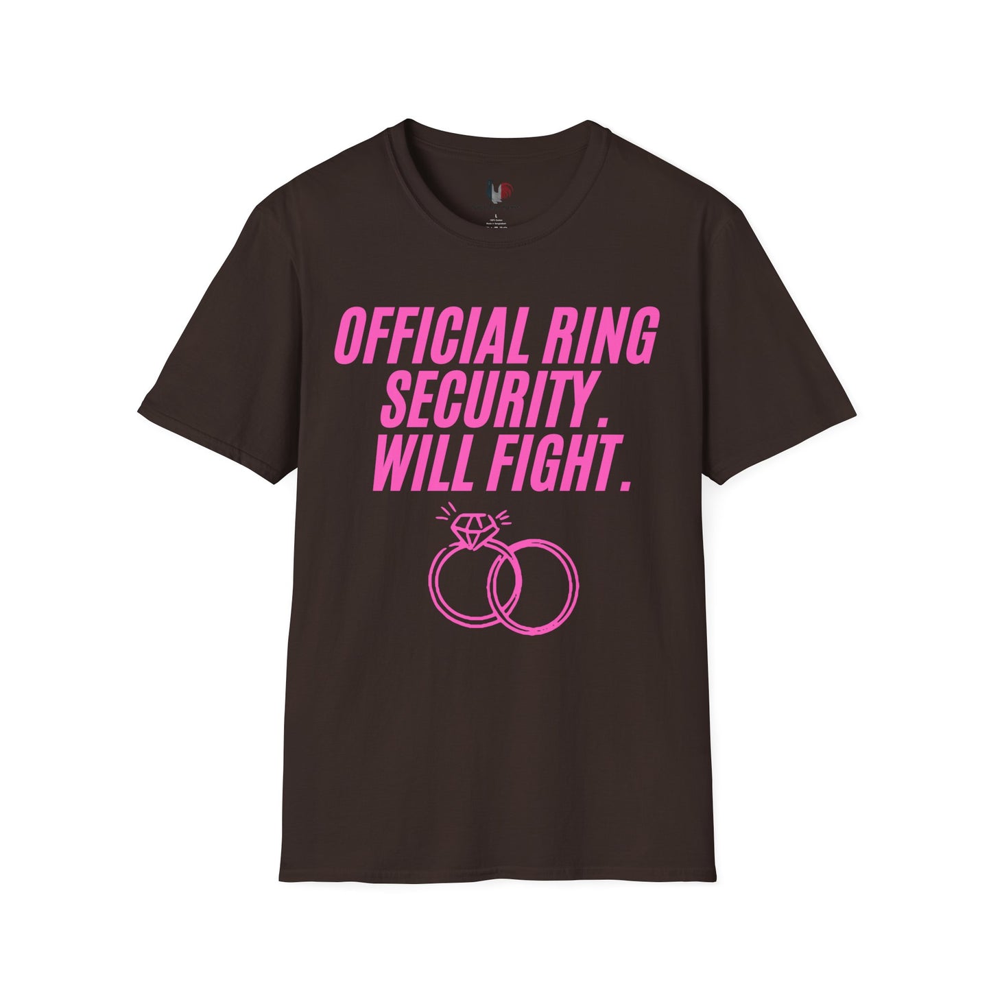 Official ring security, will fight, T-Shirt, Funny Bachelorette Party Tee