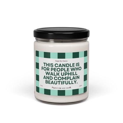 Hiking/trekking/alpinism/camping lover, Soy Candle, hobbies, gift for him/her