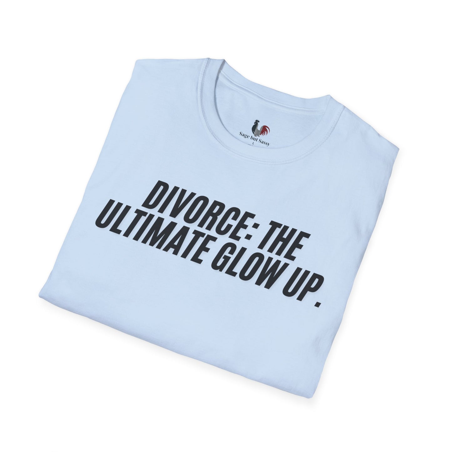 Divorce: the ultimate glowup, Unisex Softstyle T-Shirt, Divorce/Breakout