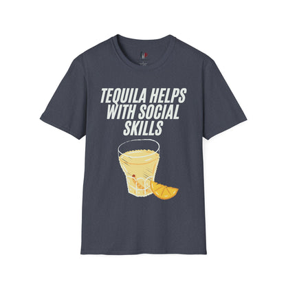 Tequila helps with social skills, T-Shirt, Funny Cinco de Mayo gift