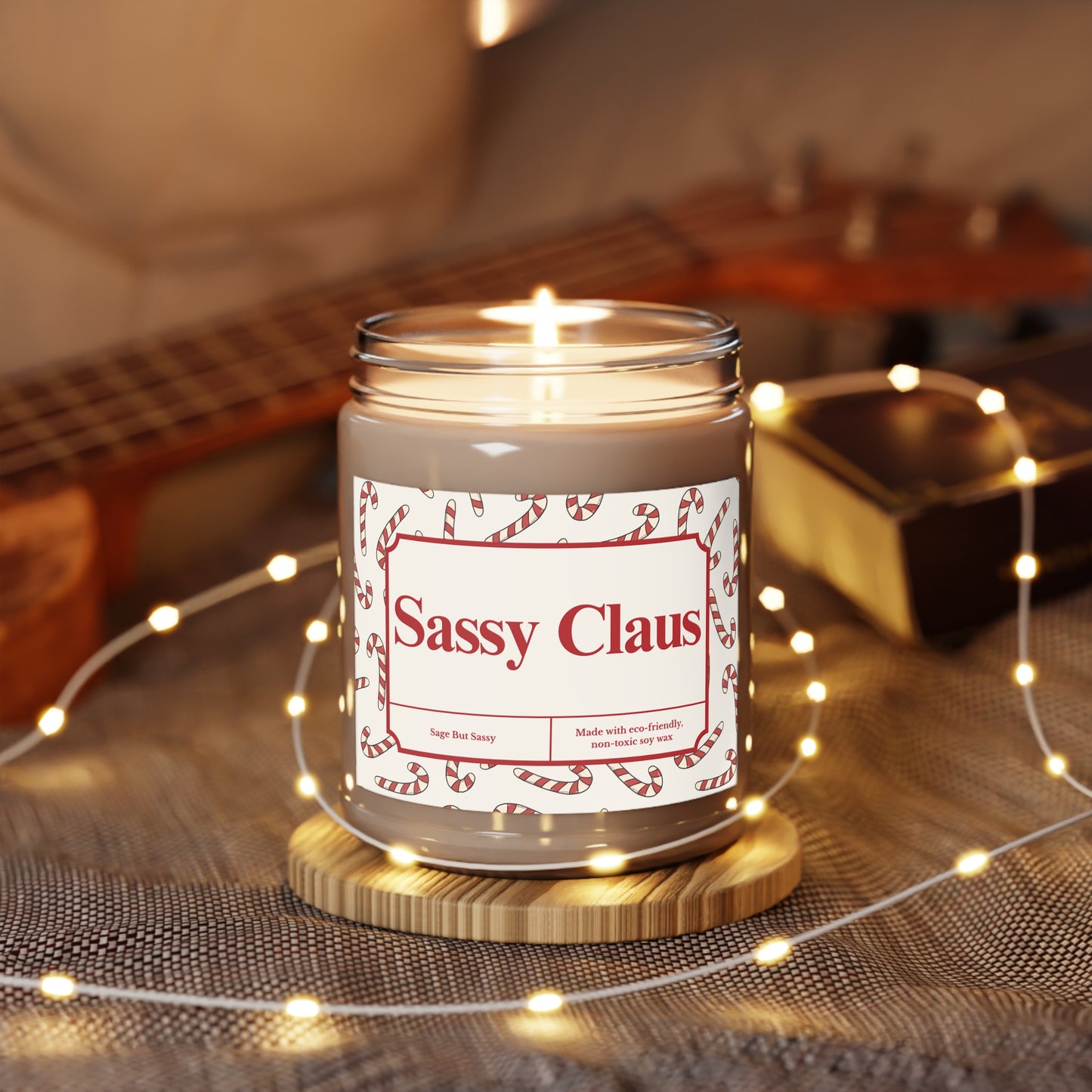 Sassy Claus, Funny Christmas Candle, Christmas Gag Gift, Inappropriate Gifts for Christmas Party, Snarky Christmas Gift