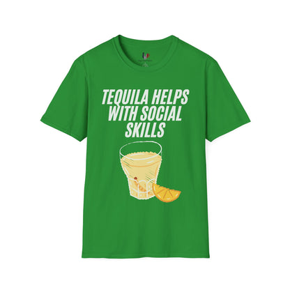 Tequila helps with social skills, T-Shirt, Funny Cinco de Mayo gift