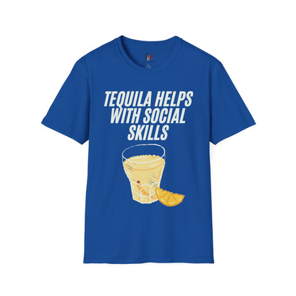 Tequila helps with social skills, T-Shirt, Funny Cinco de Mayo gift