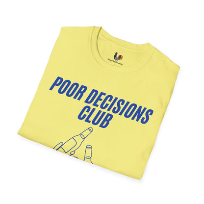 Poor decisions club, T-Shirt, Funny Bachelor Party Tee
