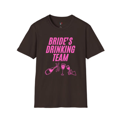 Bride's drinking team, T-Shirt, Funny Bachelorette Party Tee