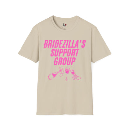 Bridezilla's support group, T-Shirt, Funny Bachelorette Party Tee