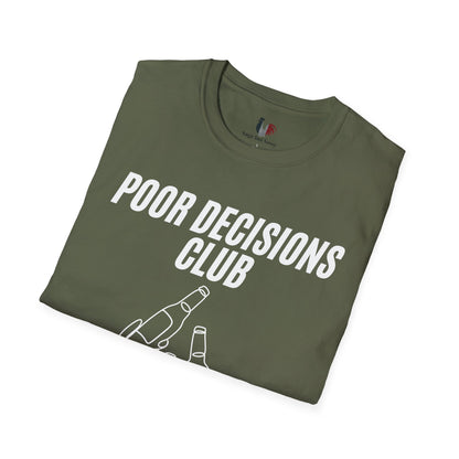 Poor decisions club, T-Shirt, Funny Bachelor Party Tee