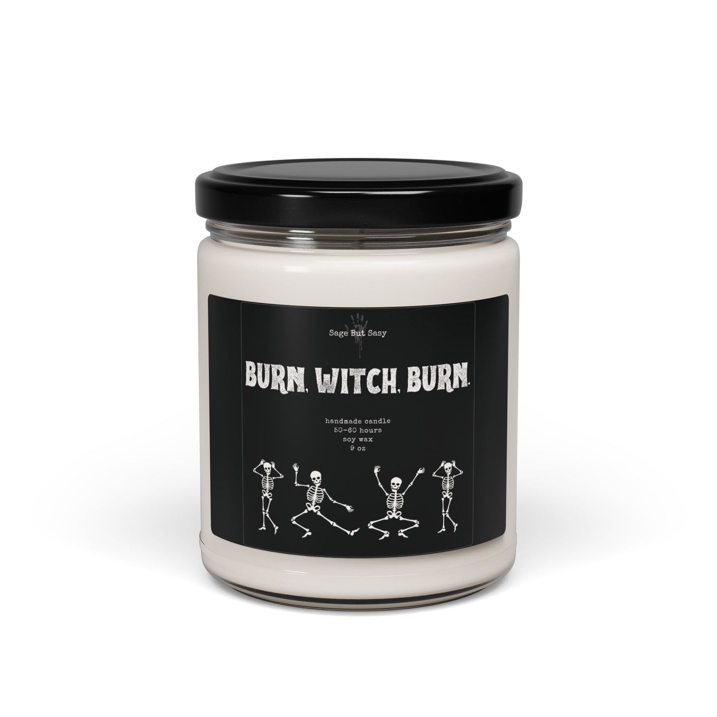 Burn witch burn, Halloween Candle, Spooky Season, Witch, Skeleton