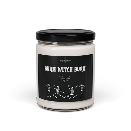 Burn witch burn, Halloween Candle, Spooky Season, Witch, Skeleton