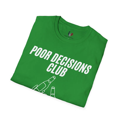 Poor decisions club, T-Shirt, Funny Bachelor Party Tee