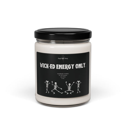 Wick-ed energy only, Halloween Candle, Spooky Season, Witch, Skeleton