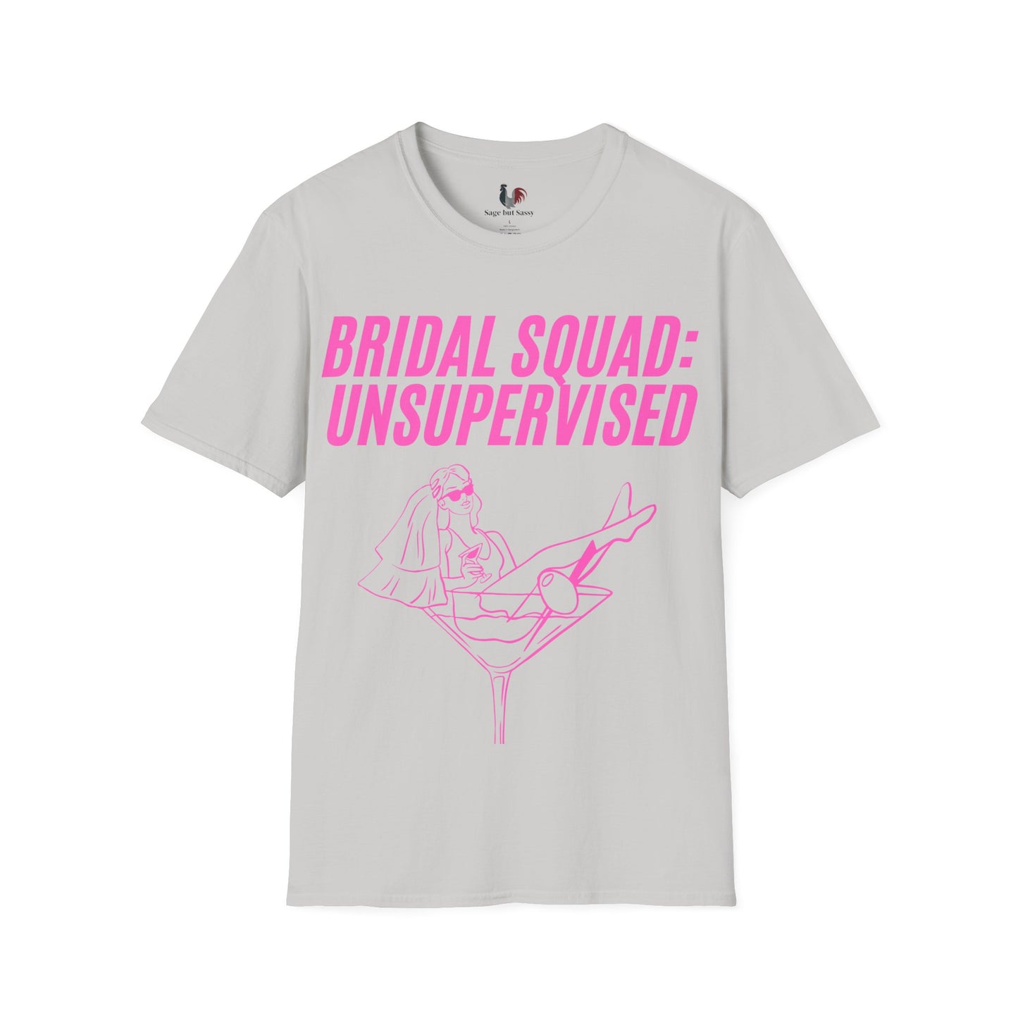 Bridal squad: unsupervised, T-Shirt, Funny Bachelorette Party Tee