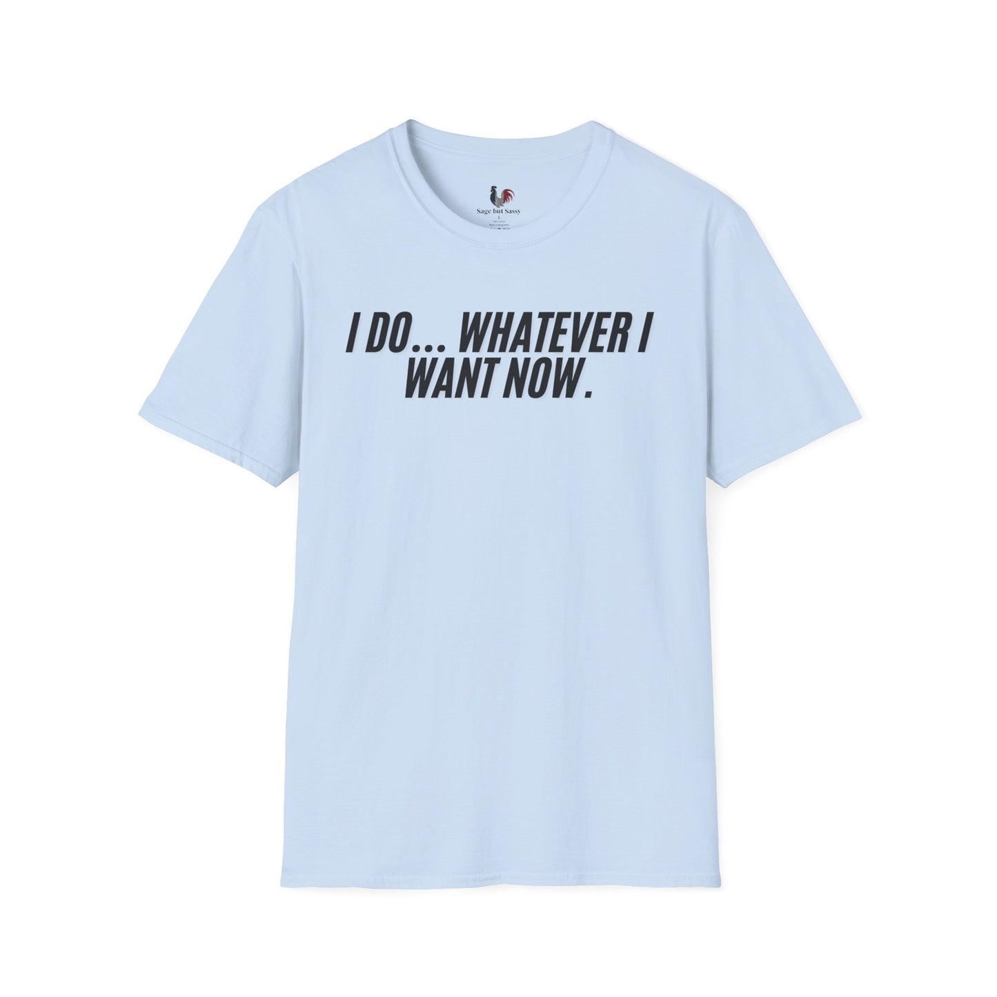 I do... whatever I want now, Unisex Softstyle T-Shirt, Divorce/Breakout