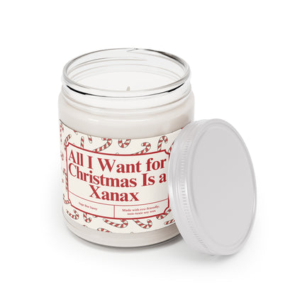 All I want for X-mas is a Xanax, Funny Christmas Candle, Christmas Gag Gift, Inappropriate Gifts for Christmas Party, Snarky Christmas Gift