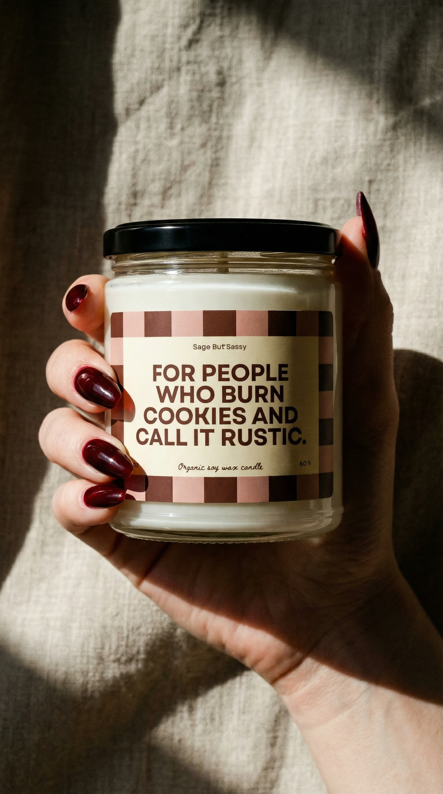 Baking/cooking Soy Candle, hobbies, gift for him/her