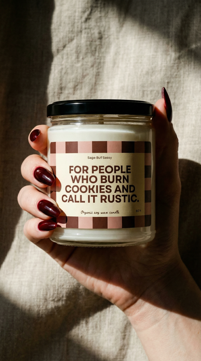 Baking/cooking Soy Candle, hobbies, gift for him/her