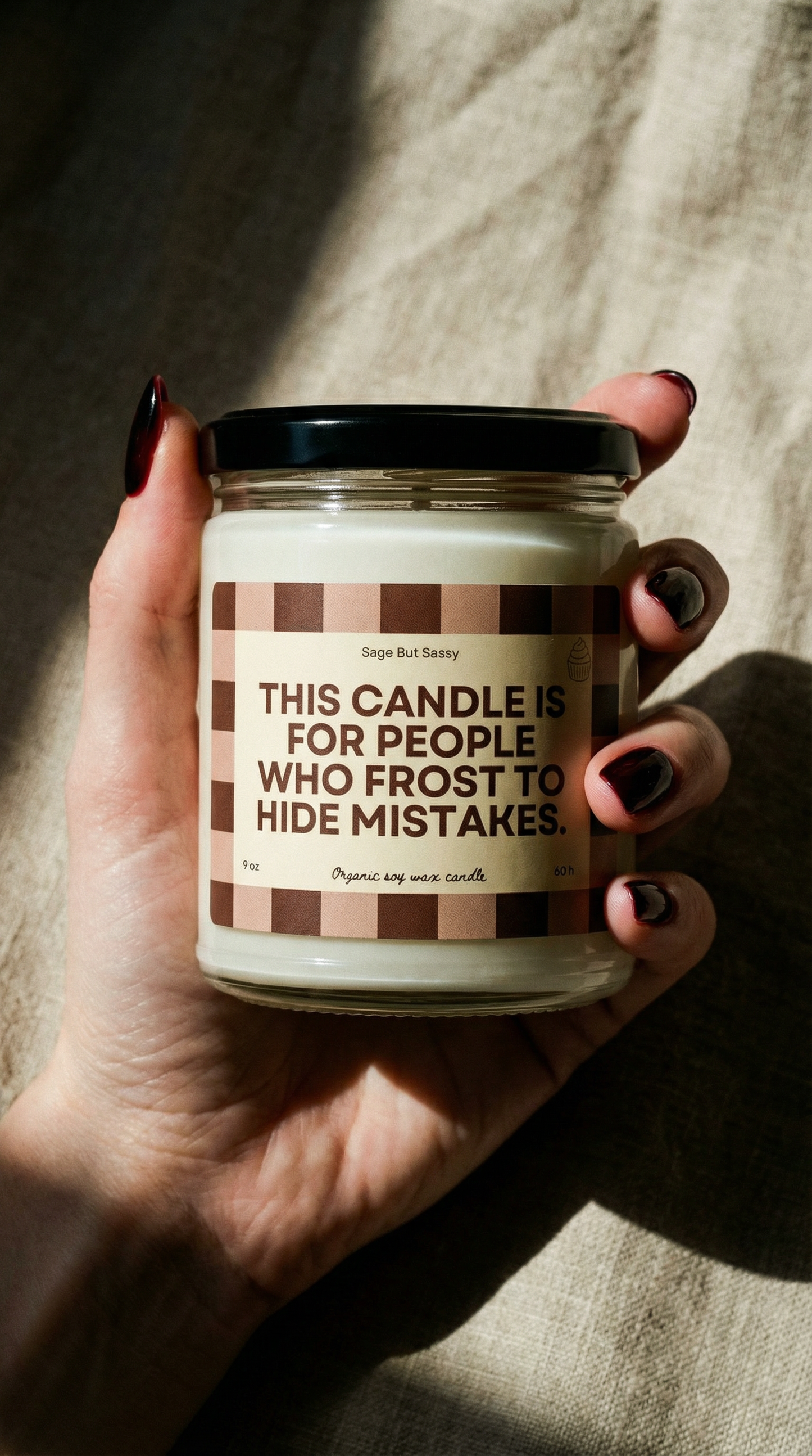 Baking/cooking Soy Candle, hobbies, gift for him/her