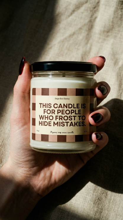 Baking/cooking Soy Candle, hobbies, gift for him/her