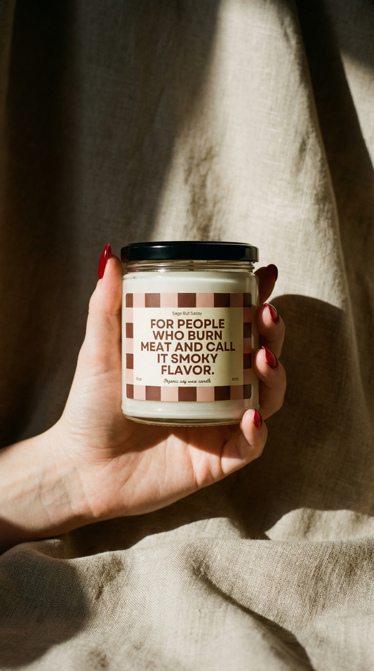 Grill/grilling/cooking Soy Candle, hobbies, gift for him/her