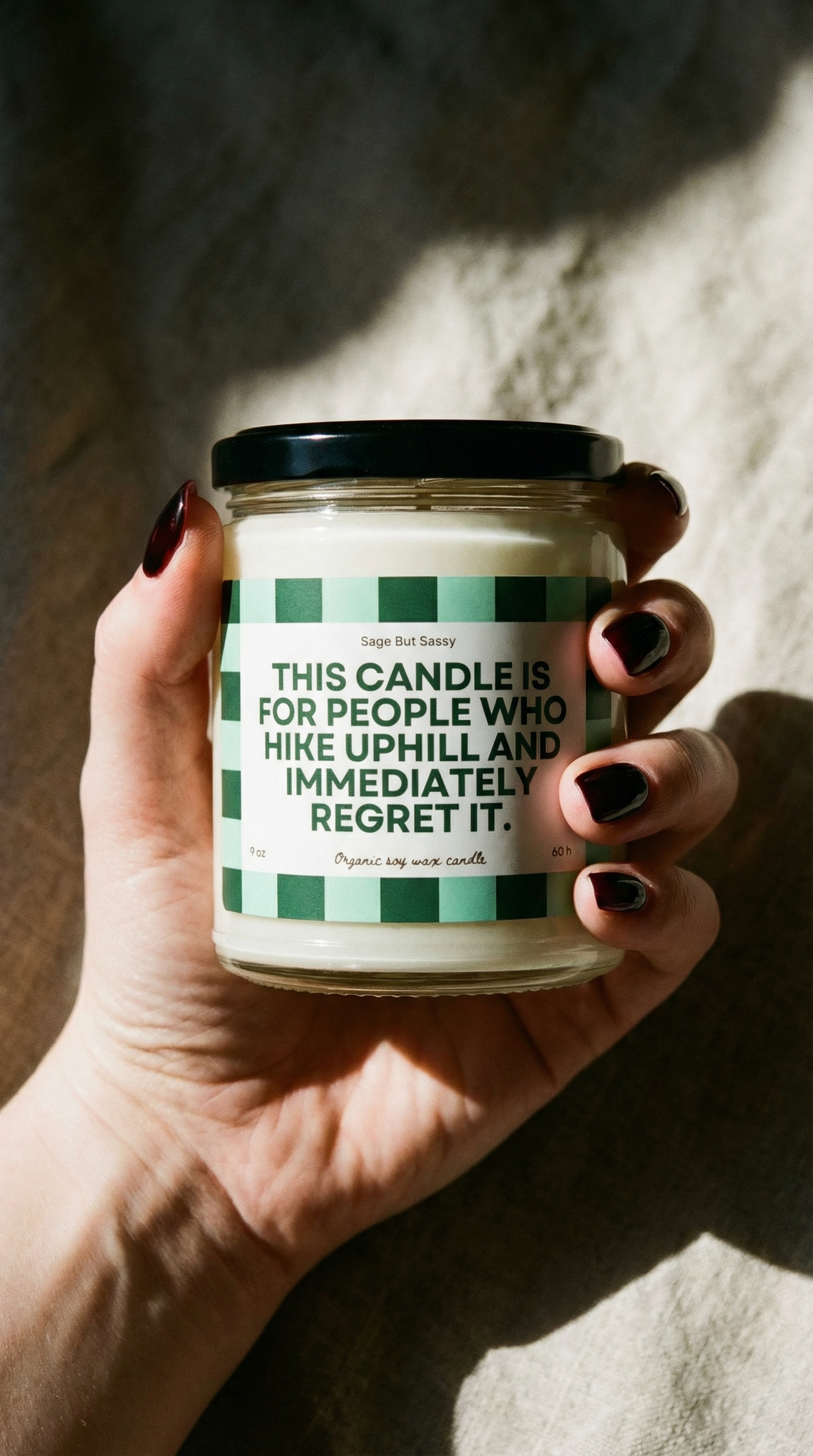 Hiking, trekking, camping, alpinism lover, outdoorsy, Soy Candle, hobbies, gift for him/her