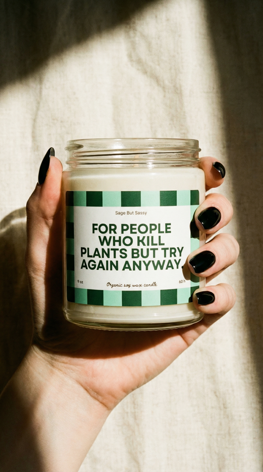 Plant lover, plant mom/dad, Soy Candle, hobbies, gift for him/her