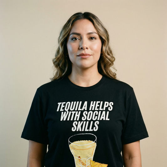 Tequila helps with social skills, T-Shirt, Funny Cinco de Mayo gift