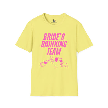 Bride's drinking team, T-Shirt, Funny Bachelorette Party Tee
