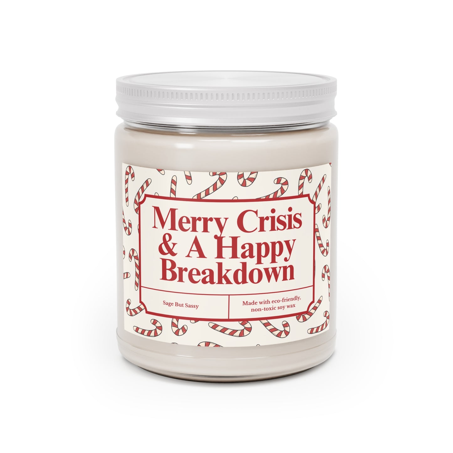 Funny Christmas Candle, Sarcastic Holiday Gift, Gag Present for Friends , Soy Scented Candle, Gift for Friends