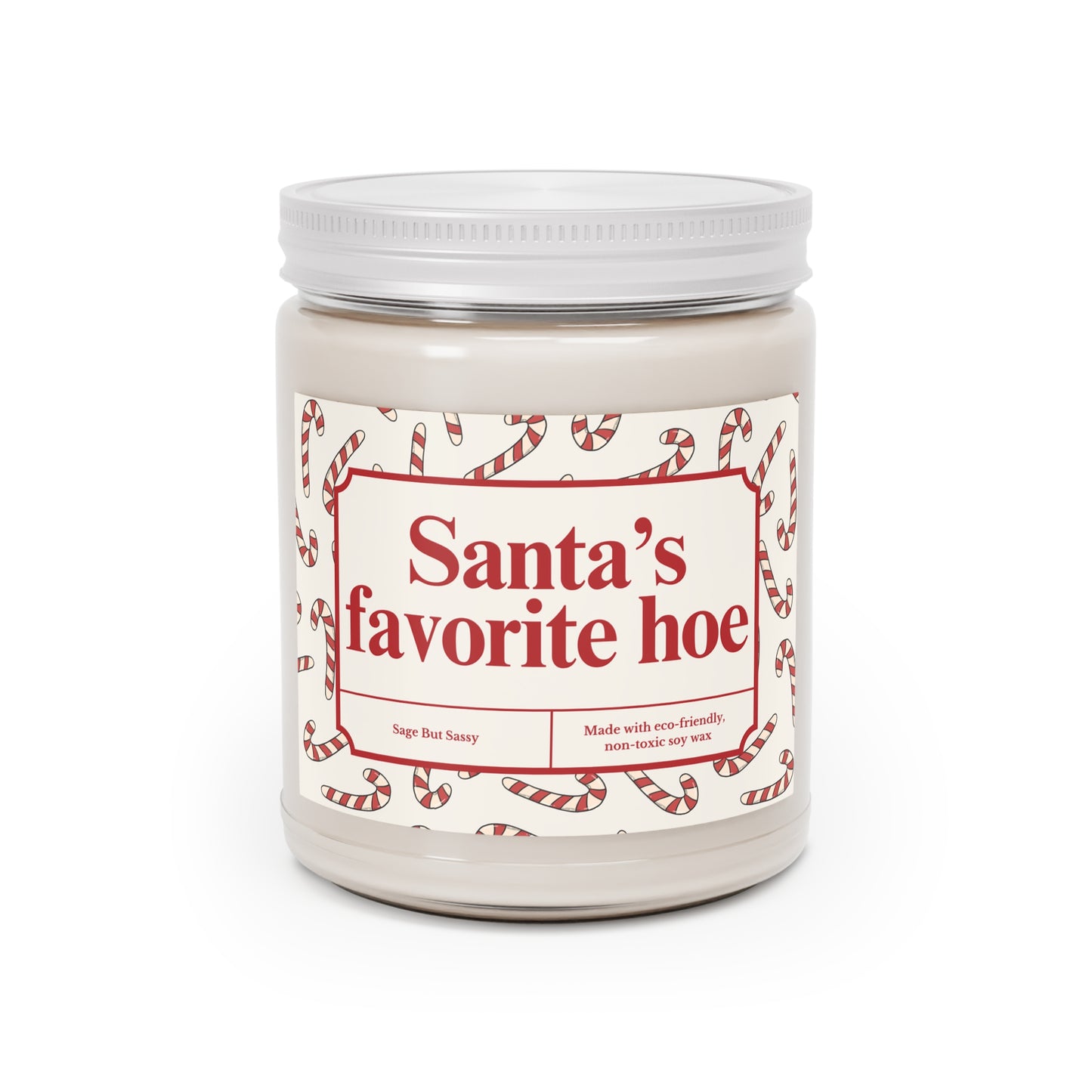 Santa's favorite hoe, Funny Christmas Candle, Christmas Gag Gift, Inappropriate Gifts for Christmas Party, Snarky Christmas Gift