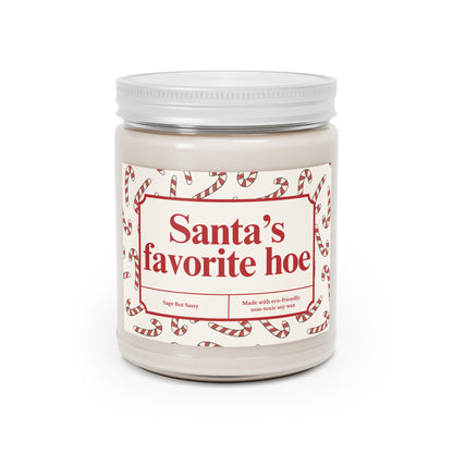 Santa's favorite hoe, Funny Christmas Candle, Christmas Gag Gift, Inappropriate Gifts for Christmas Party, Snarky Christmas Gift
