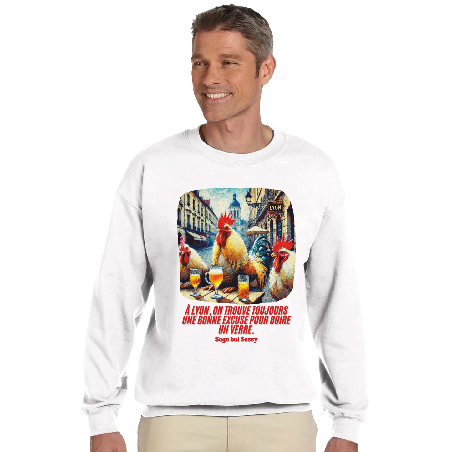 Classic Unisex Crewneck Sweatshirt | Lyon.